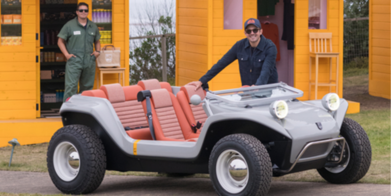 A pricey beach buggy in the sun
