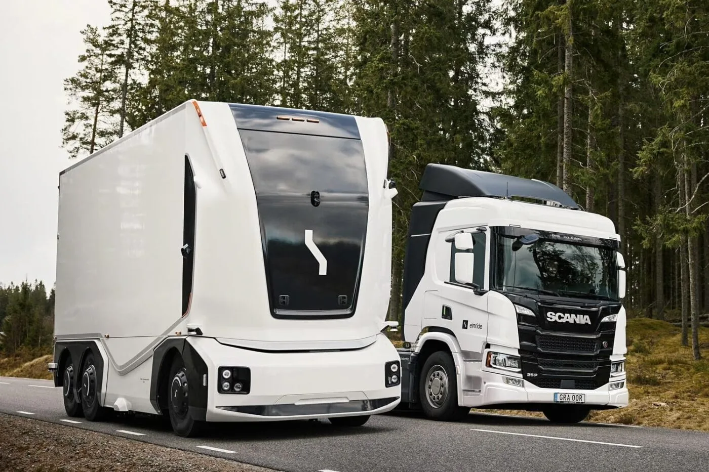 Einride ebot scania electric trucks