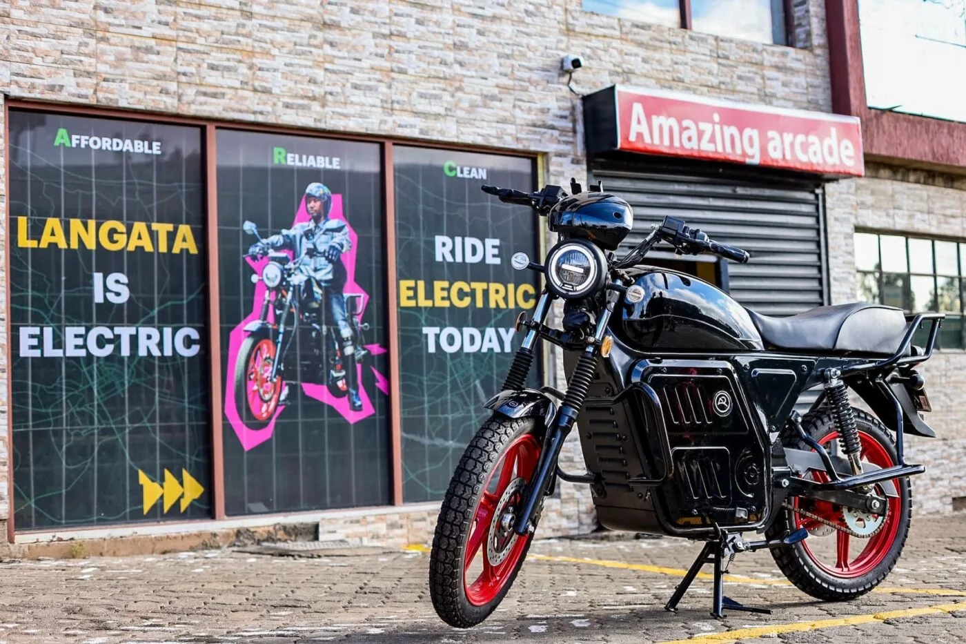 Arc ride nairobi kenya electric motorcycle