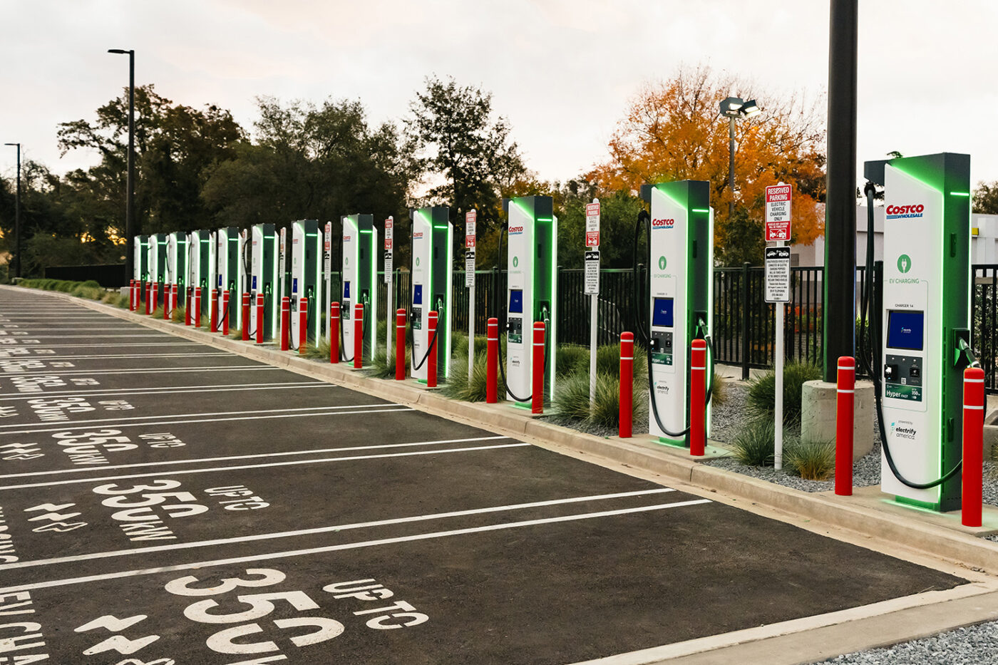 Electrify commercial costco charging stations hpc e