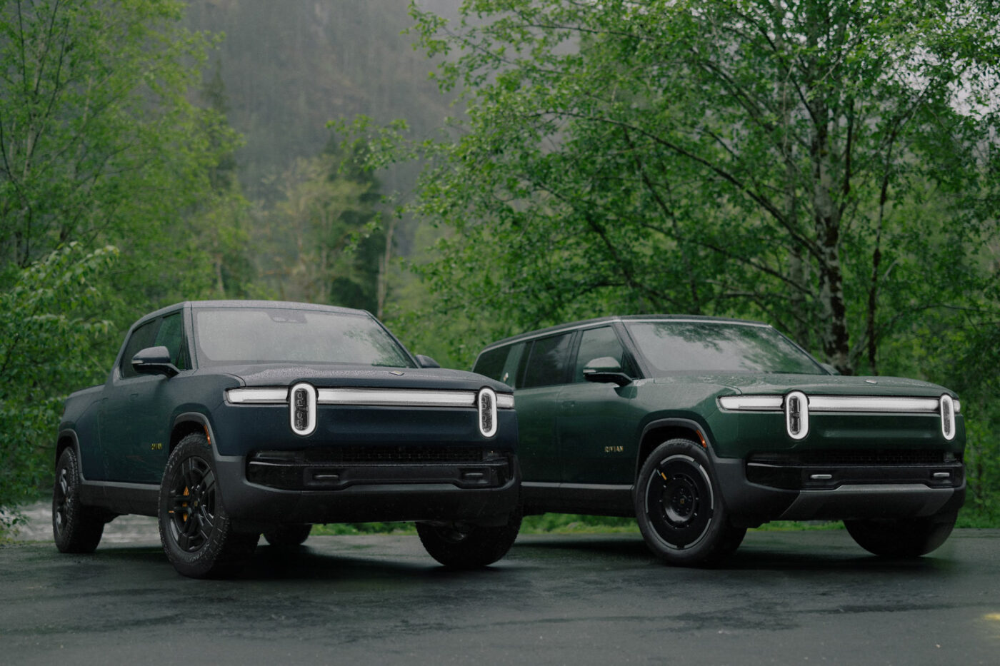 Rivian r1s r1t facelift