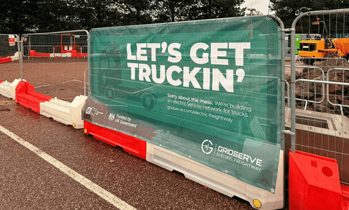 Gridserve ehgv charging hub construction