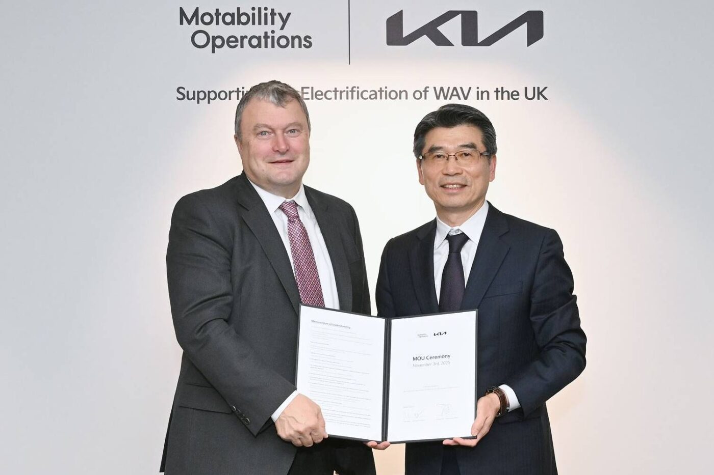 Motability operations kia wav uk agreement