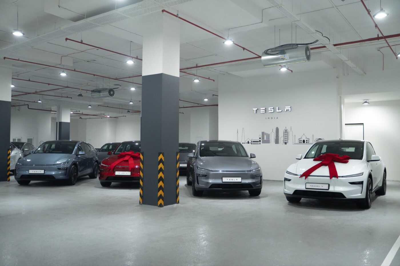 Tesla centre gurugram delivery station