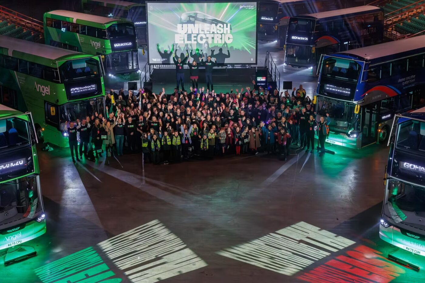 Go north east uk electric buses