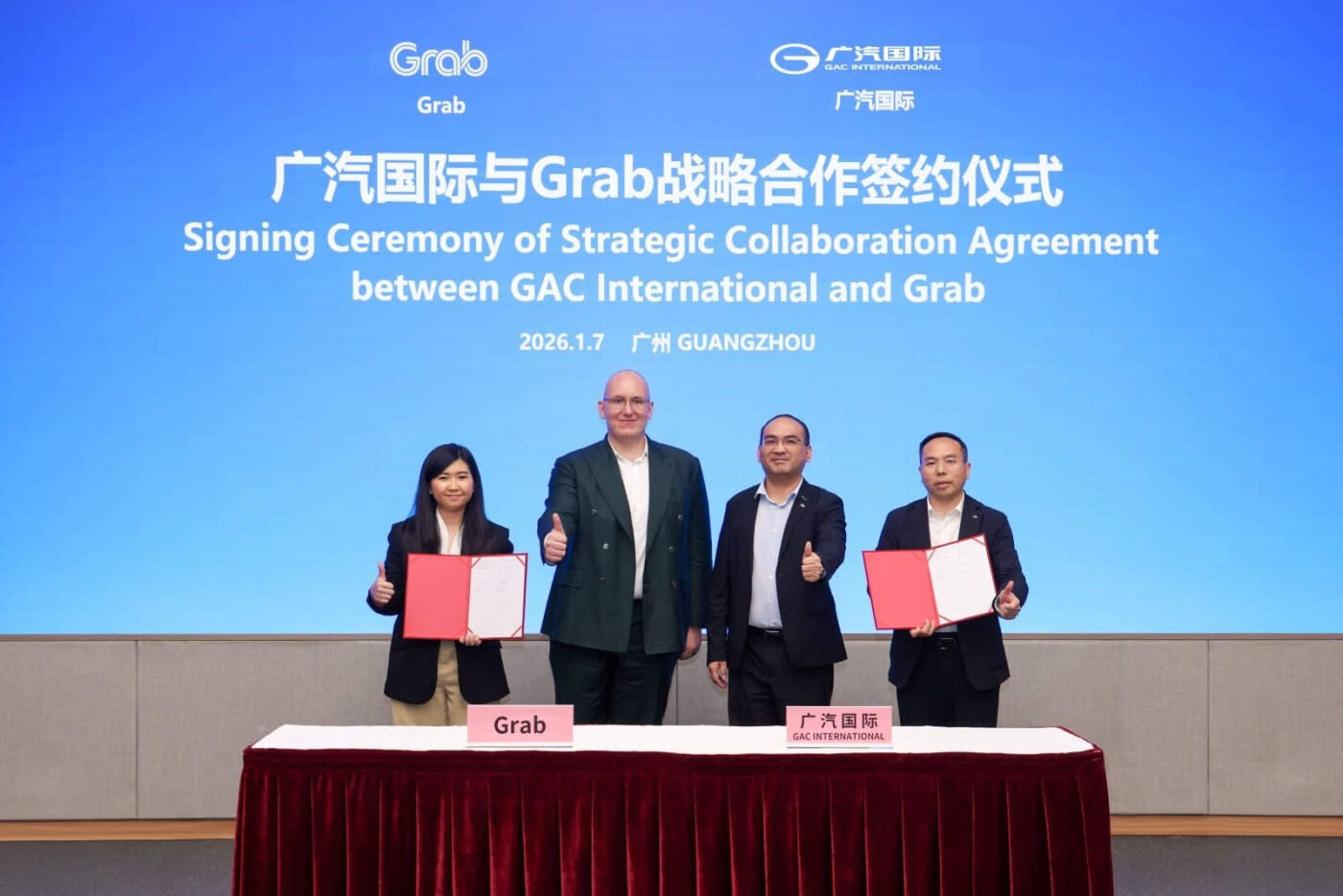Grab gac ev order agreement signing ceremony