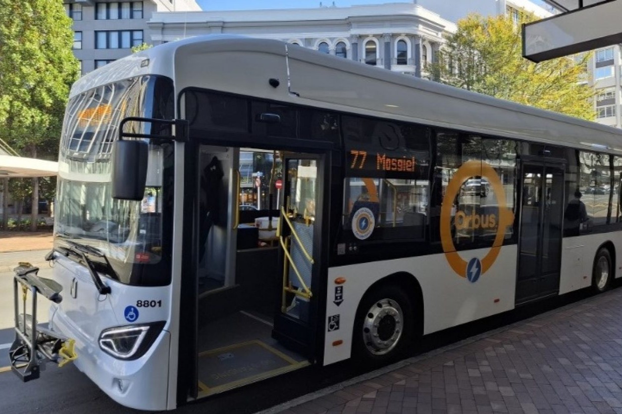 Kinetic electric bus dunedin zealand
