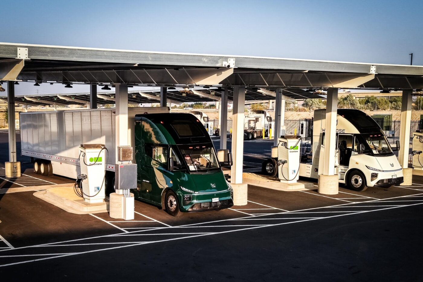 Greenlane windrose electric trucks charging stations usa cropped