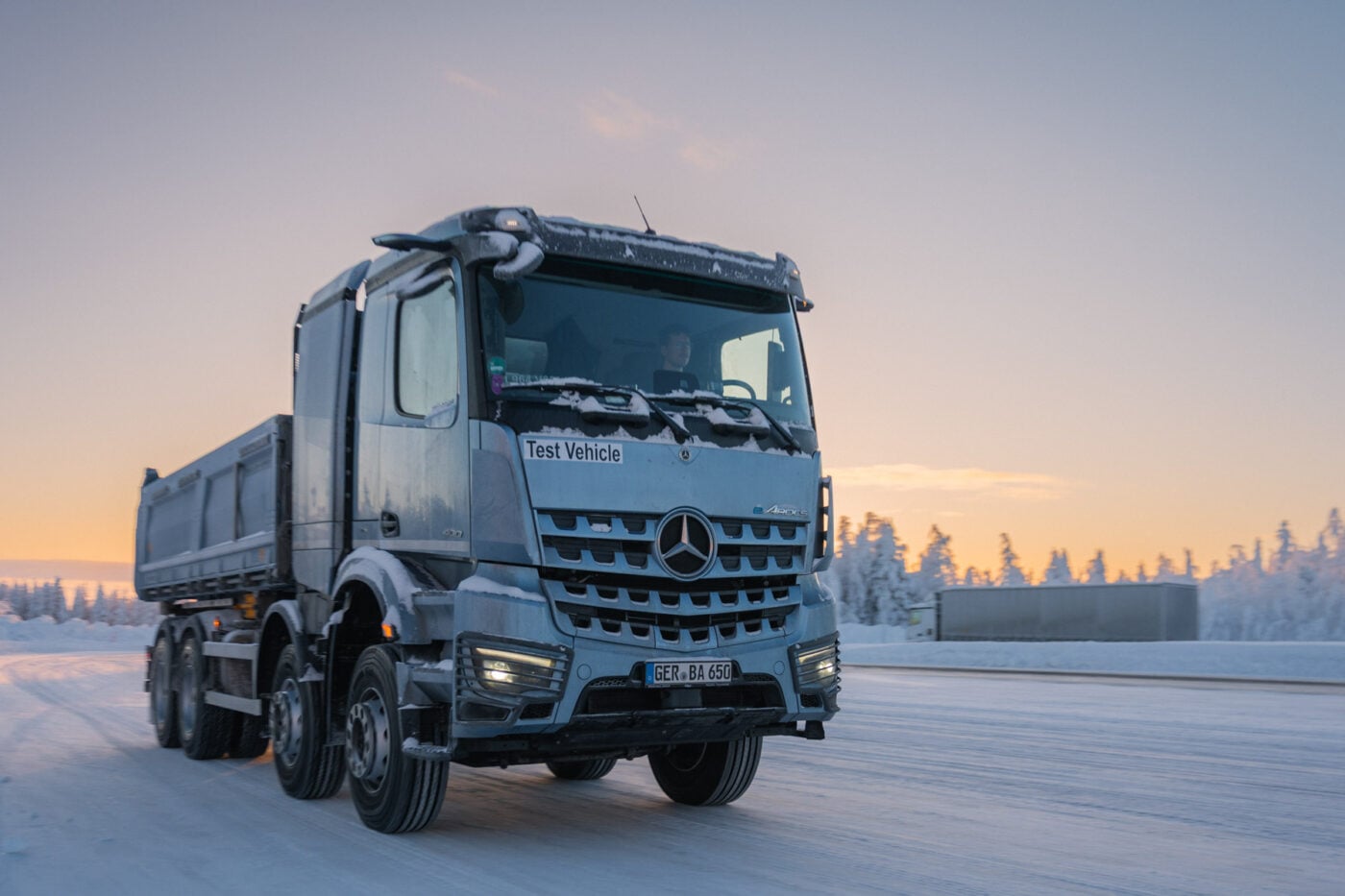 Daimler truck earocs winter test