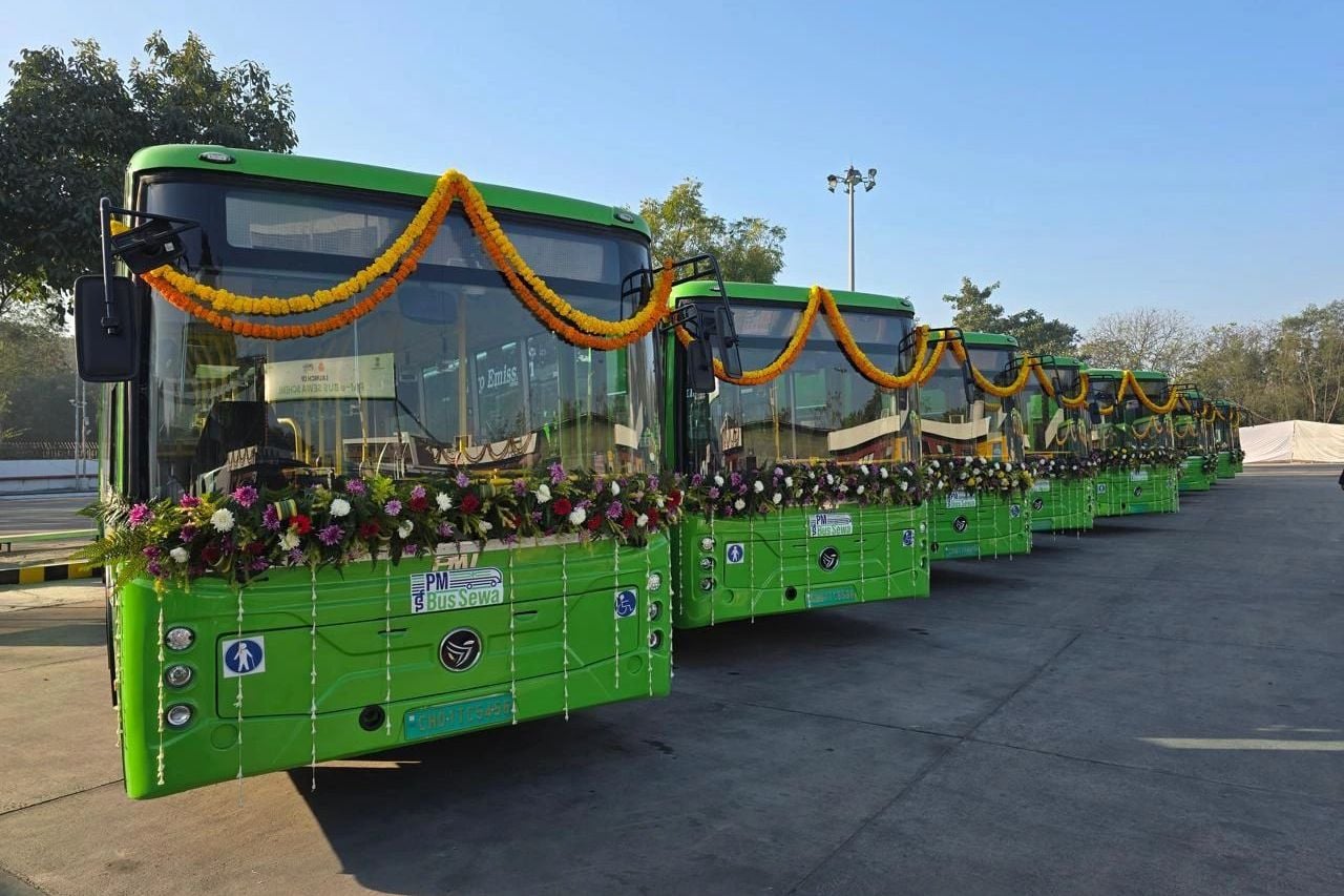 Pmi electro mobility 12m e buses chandigarh