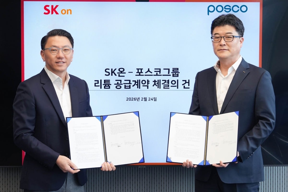 Sk on posco lithium