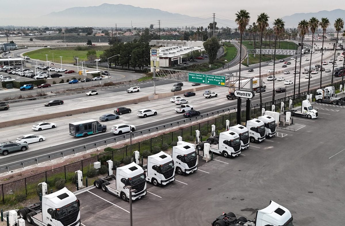 Wattev san bernadino mcs electric trucks charging stations california