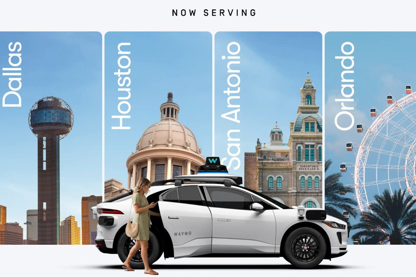 Waymo launch vier staedte