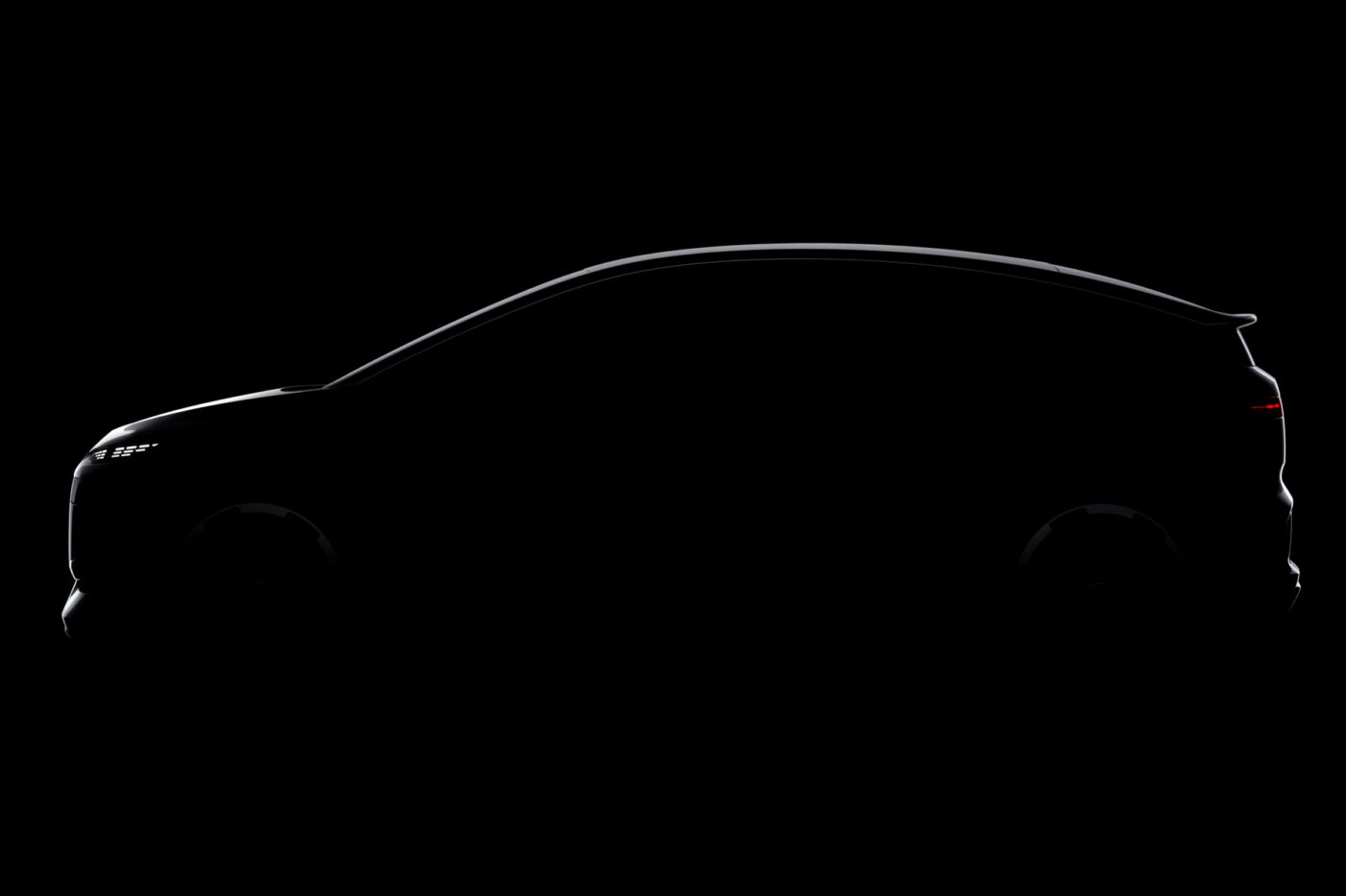 Audi a2 etron teaser silhouette