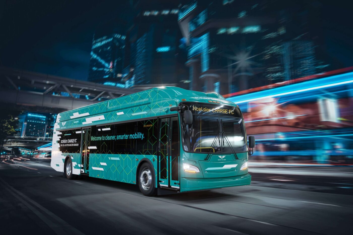 new flyer h2 bus wasserstoff usa kalifornien xcelsior charge fc 2024