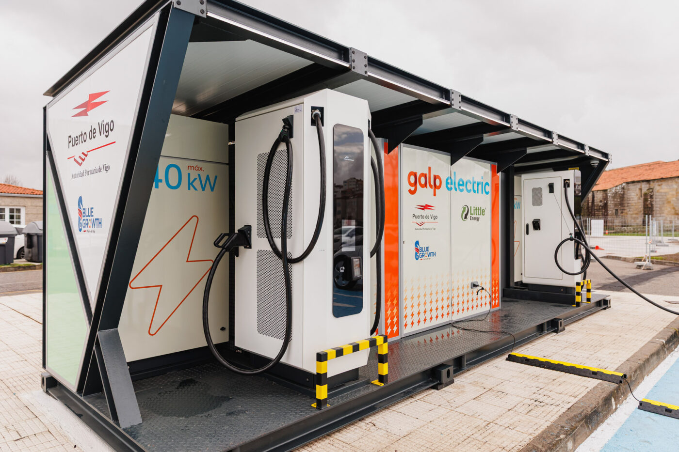 Nissan second life ess ladestation vigo spanien galp