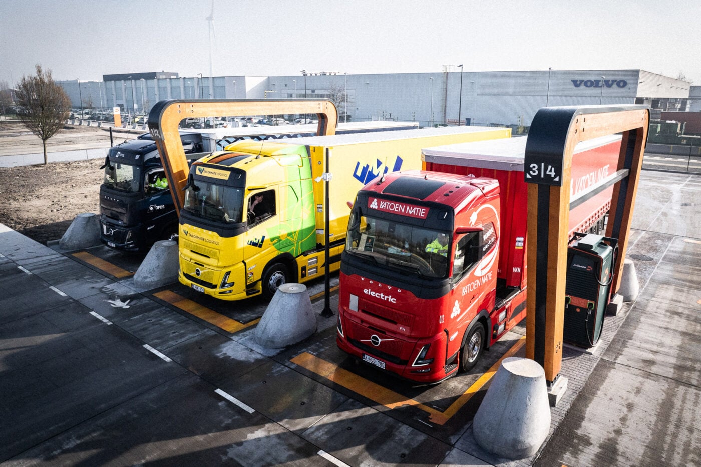 Milence ladepark gent belgien e lkw ladestation