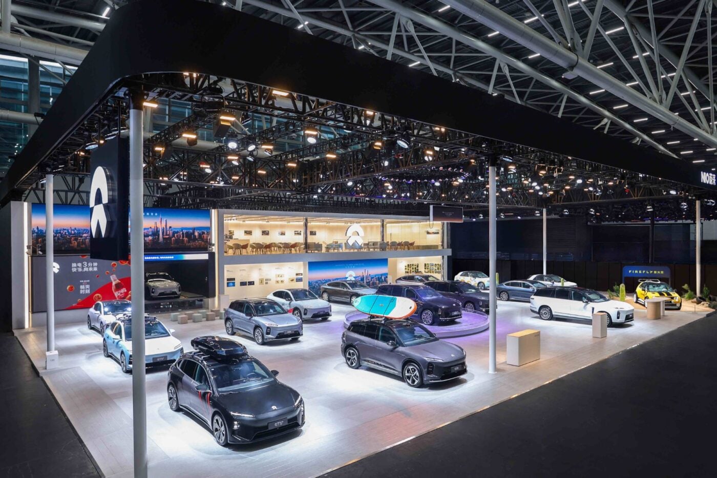 Nio portfolio messestand auto gunagzhou
