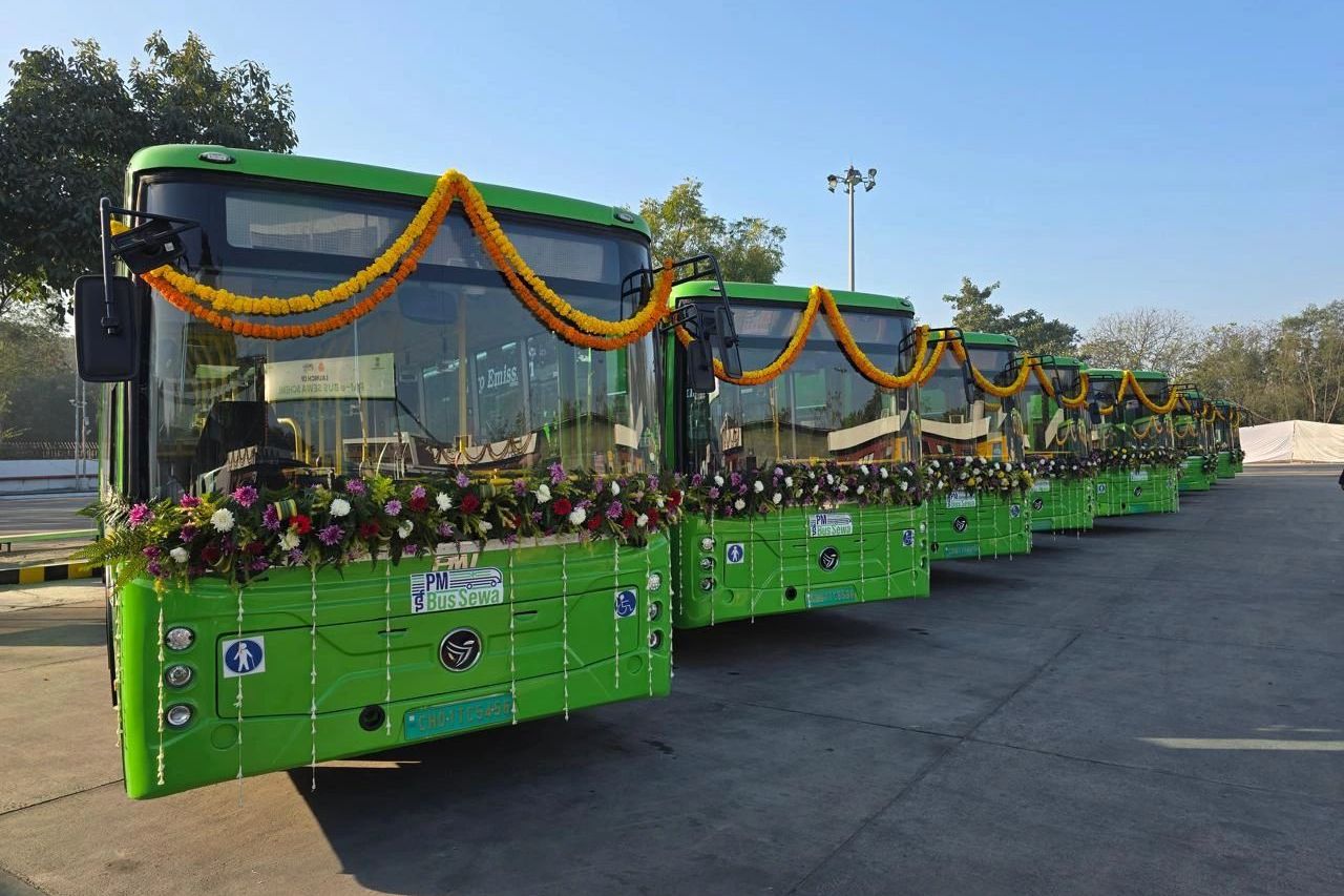 Pmi electro mobility 12m e buses chandigarh