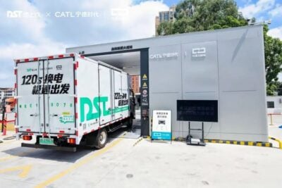 Catl dst lkw akkutausch station greater bay area suedchina