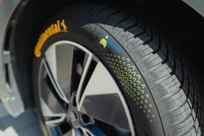 ZEvRA Konzeptreifen von Continental aus 43% Recycling-Material.