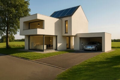 Compleo bidirectional charging at home hintergrund background