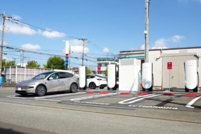Tesla superchargers at eleven japan