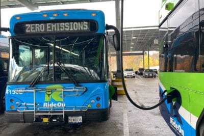 Maryland montgomery county ride on elektrobus electric bus usa ladestation charging station min