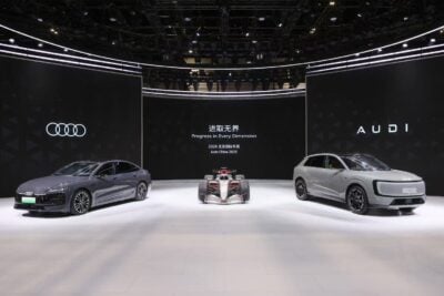 audi a6l e tron formel 1 showcar audi r26 audi e7x auf der auto china 2026 Audi A6L e-tron, Formel 1 Showcar Audi R26, AUDI E7X