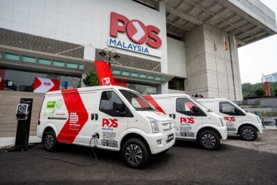 pos malaysia cam ec35 electric van fleet Pos malaysia cam ec electric van fleet
