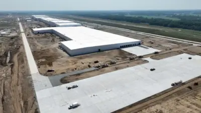 Ford BlueOval Battery Park in Michigan, in dem der Autobauer LFP-Zellen mit lizenzierter CATL-Technologie produziert.