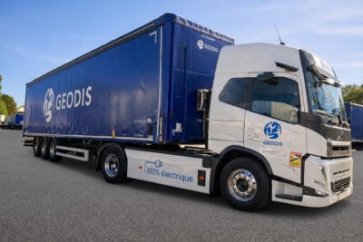 Elektro-Lkw von GEODIS für den Einsatz in Frankreich