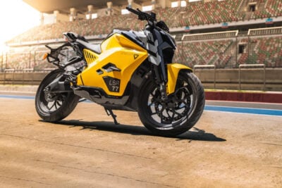 Ultraviolette f elektromotorrad electric motorbike deutschlandstart hintergrund background