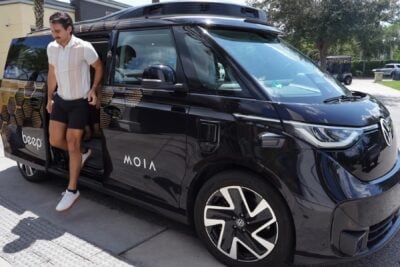 moia beep autonom vw id buzz passagier lake nona usa 2026 Moia beep autonom vw id buzz passagier lake nona usa