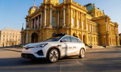 Robotaxi von Uber und Verne in Zagreb