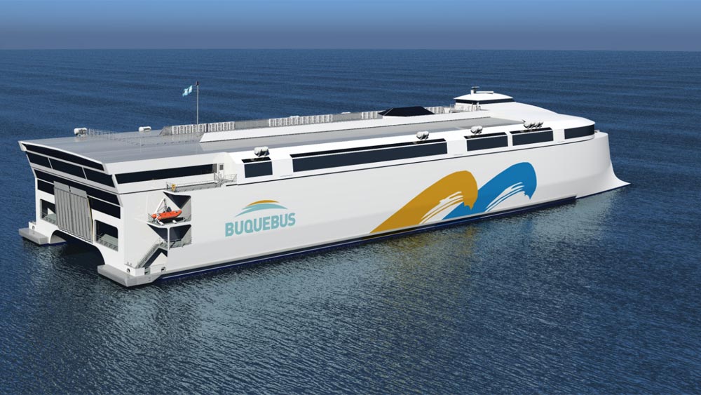 Ferry électrique d'Incat Tasmania pour Buquebus