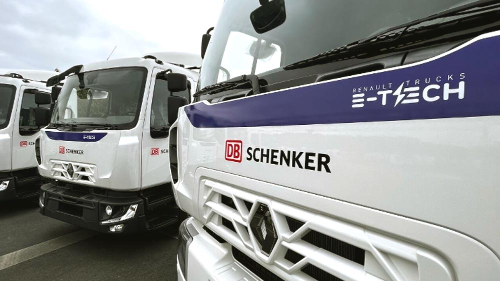 Camions électriques Renault Trucks E-Tech D chez DB Schenker France