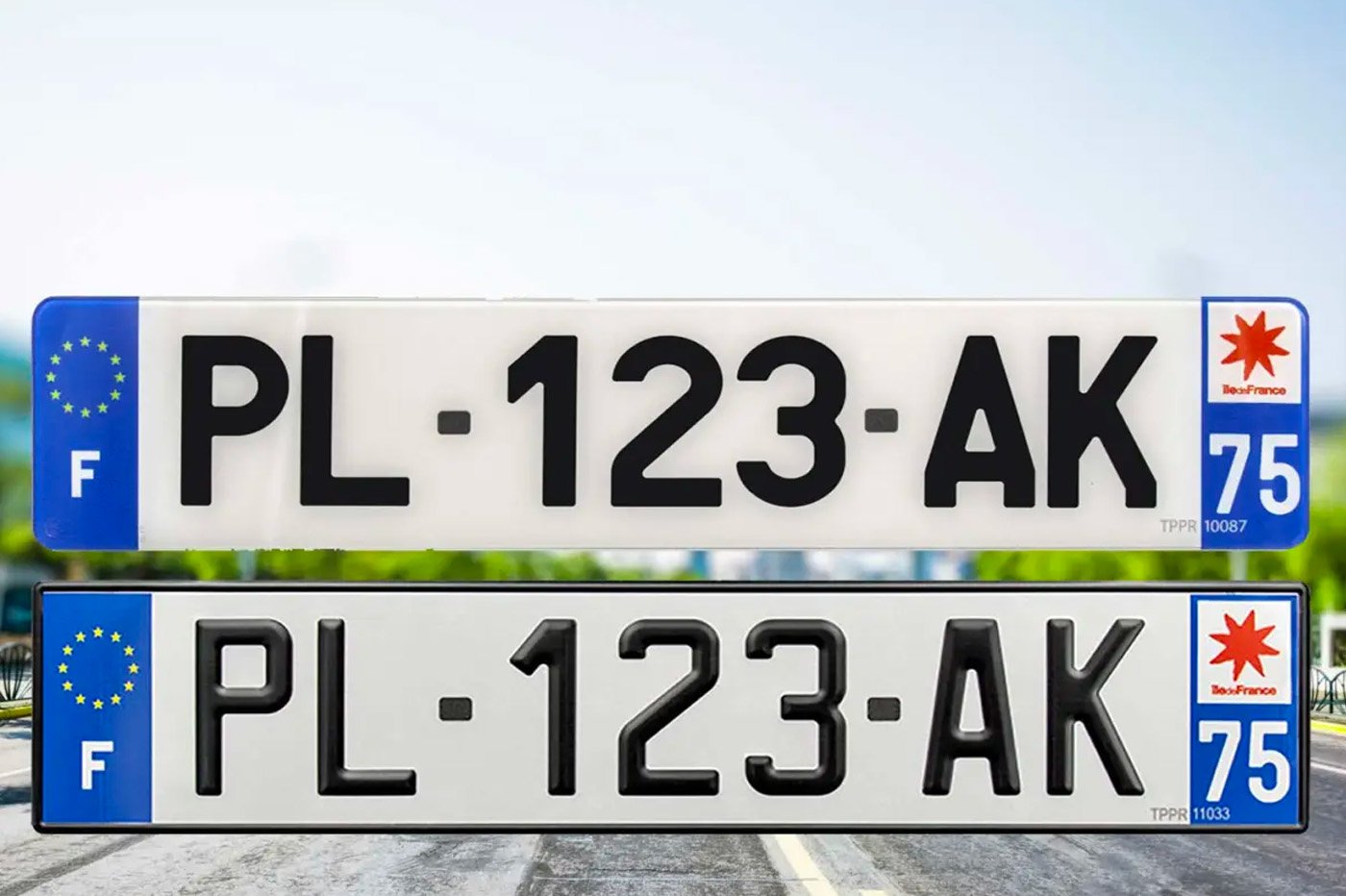 Plaque Immatriculation Libre