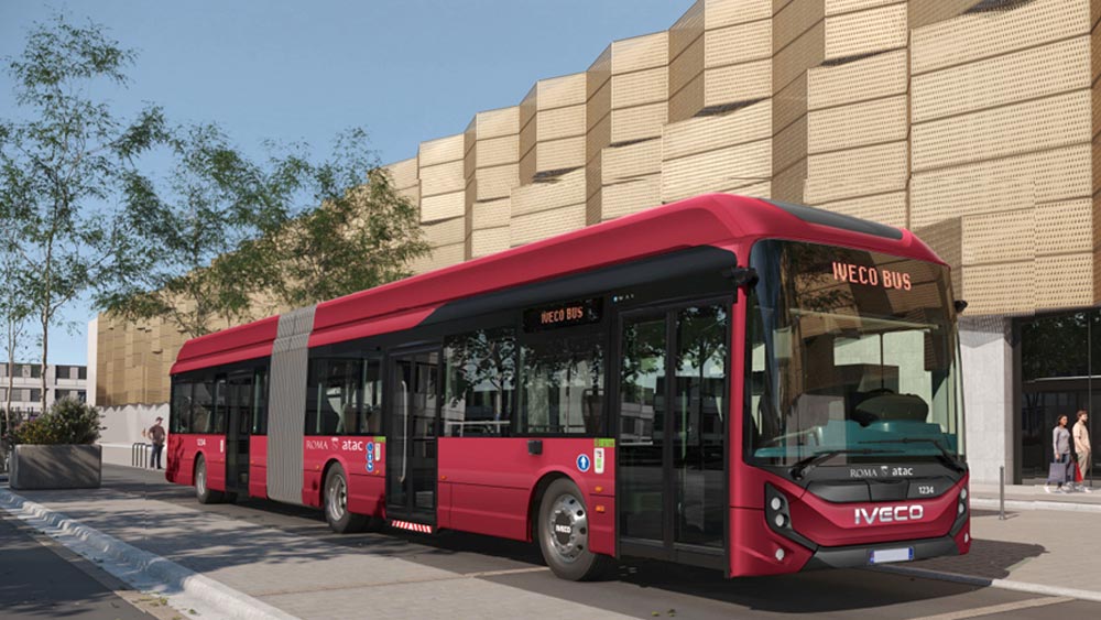 Autobus électrique Iveco articulé 18 mètres