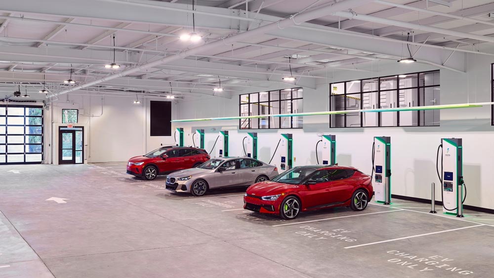 Station de recharge en intérieur d'Electrify America