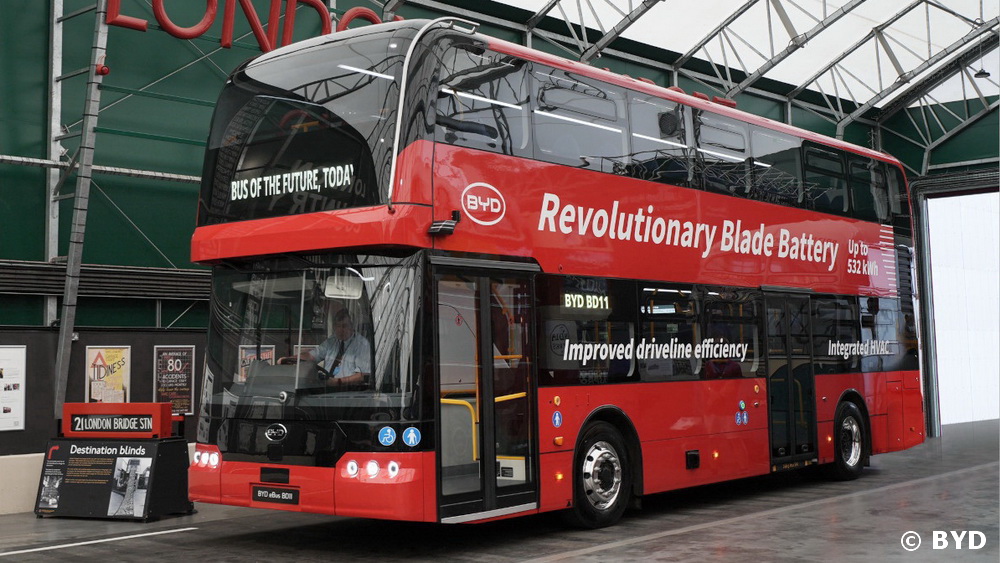 BYD Londres Bus électrique