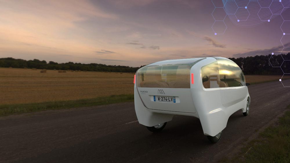 Quadricycle électrique et solaire Ulive