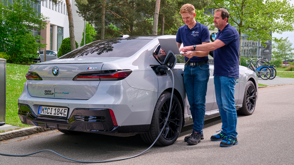 Test de batterie solide sur BMW i7