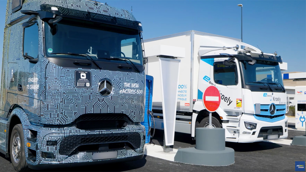 Station de recharge AS 24 pour poids lourds électriques