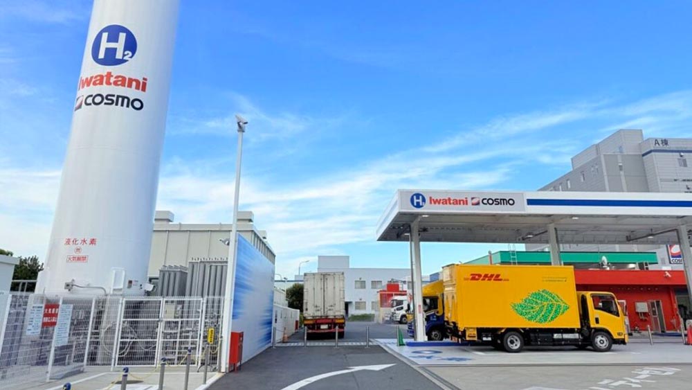 Avitaillement en hydrogène de camions électriques à pile à combustible de DHL