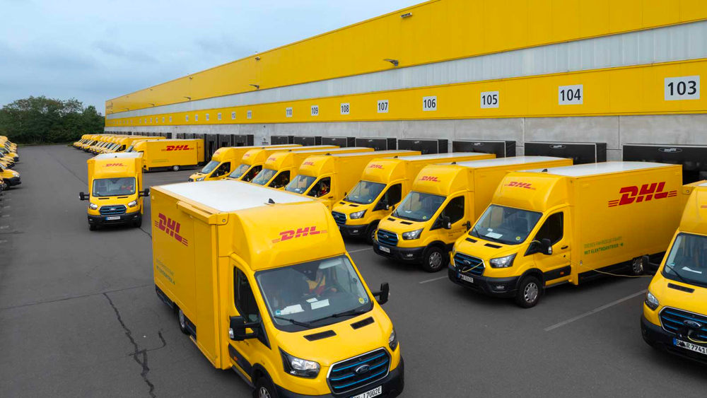 Flotte de fourgons électriques DHL