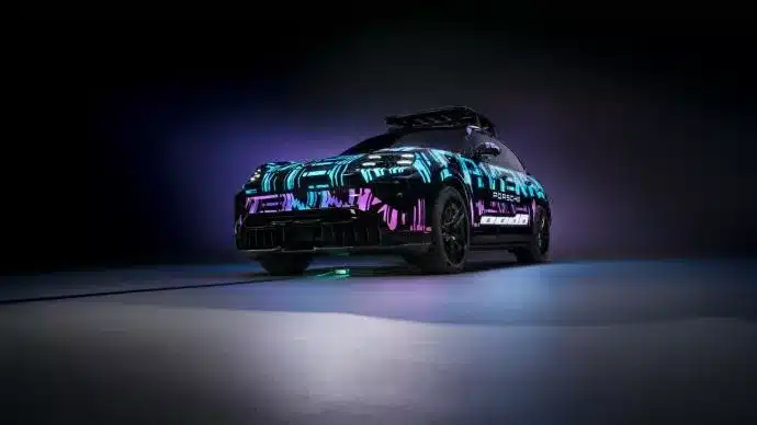 Porsche Cayenne électrique recharge sans fil 