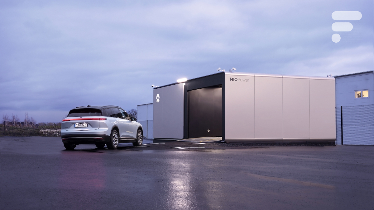 Une station d'échange de batterie Nio