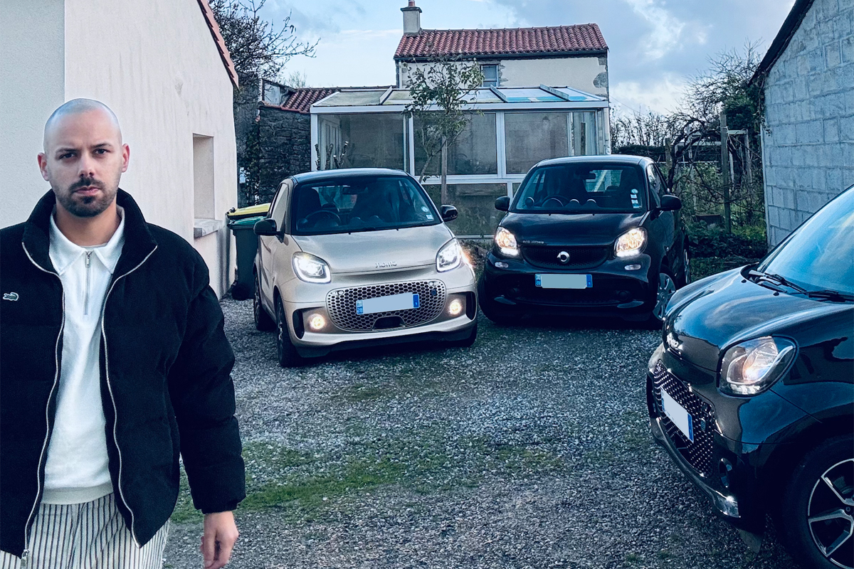 Steven et ses 3 Smart ForTwo