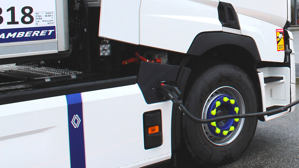 Camion en cours de recharge